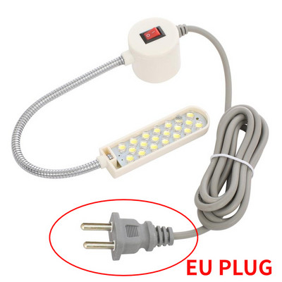 10/20/30 LED siuvimo mašinos šviesos magnetinio pagrindo darbo lemputė su žąsine LED pramonine lempa tekinimo staklėms gręžimo presams darbo stalams