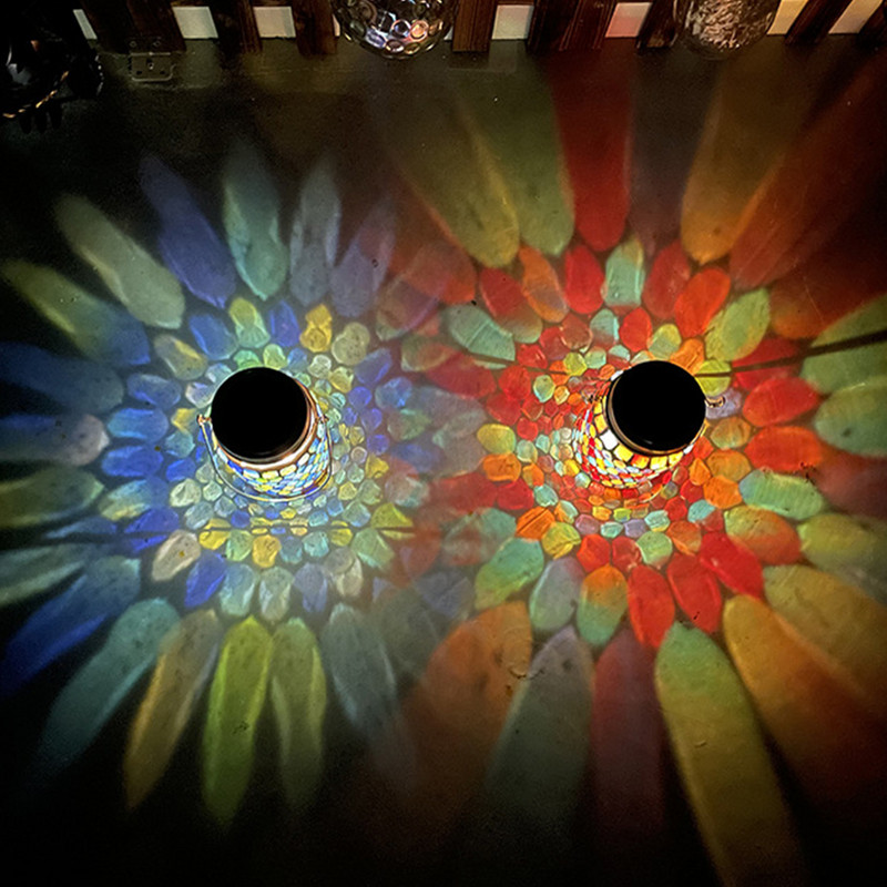 Háztáji veranda dekoratív kültéri függő füves kerti mozaik lámpa befőttesüveg belső terasz napelemes lámpás udvar IP44 vízálló led