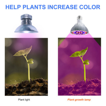 Φωτιστικό LED Phyto Grow Full Spectrum Phytolamp E27 Plant Bulb E14 UV Λαμπτήρας για σπόρους λουλουδιών θερμοκηπίου LED Hydroponic Growth Light