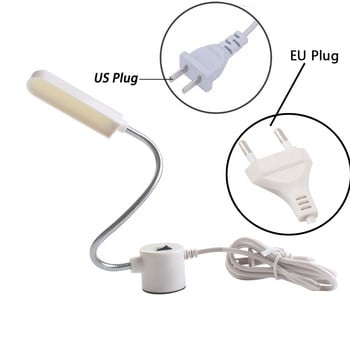 Супер ярка 6W COB LED лампа за шевна машина AC110-265V Магнитна монтажна основа Лампа за гъша шия за осветление на всички шевни машини