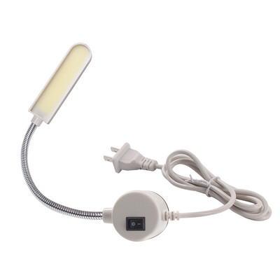 Супер ярка 6W COB LED лампа за шевна машина AC110-265V Магнитна монтажна основа Лампа за гъша шия за осветление на всички шевни машини