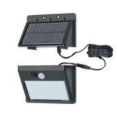 1 x szétválasztható kültéri 28 LED-es napelemes lámpa 3 üzemmódban, vízálló PIR mozgásérzékelős fali fehér lámpa otthoni kerthez, utcai udvarhoz