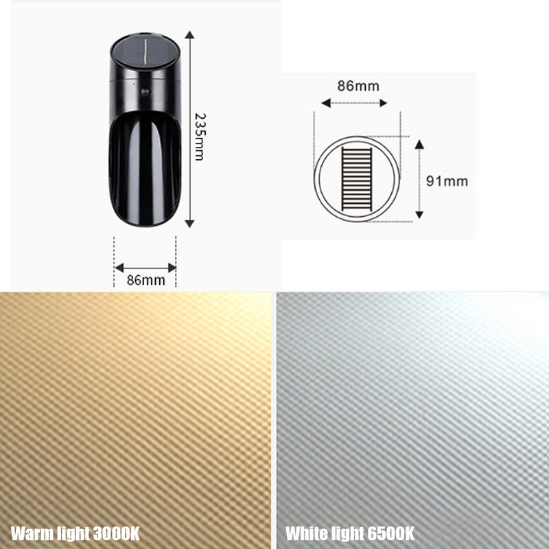 Mikrohullámú érzékelős fali lámpa LED napelemes lámpa IP65 vízálló napelemes lámpa kerti út kerítéshez terasz dekor kültéri világítás