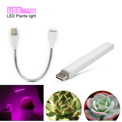 LED Grow Light DC 5V täisspekter Fitolampy USB Kasvulamp Punane Sinine Led Taimekasvatus Lambid Fütovalgustid lillede kasvuhoone jaoks
