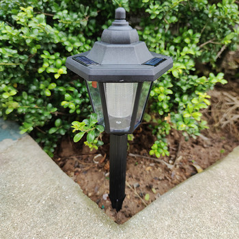 1 бр. LED соларна лампа Градински декор LED светлина Външна водоустойчива лампа за морава със слънчево захранване Вътрешен двор Пейзажна светлина