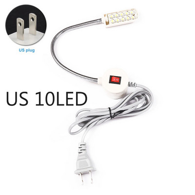 2020 hordozható varrógép LED lámpa 2W 30LED mágneses rögzítő talp hattyúnyak lámpa minden varrógép világításhoz US/EU dugó