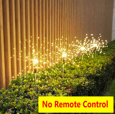 Grădină solară Flori decorative Lumini de artificii în aer liber 200 LED Lumină de peisaj impermeabilă pentru grădină, curte, curte, alee, gazon