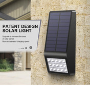 Led päikesevalgusti välistingimustes veekindel turvalambi andur tänava päikesevalguse IP65 veekindel seinalamp Path Garden Garaaži jaoks