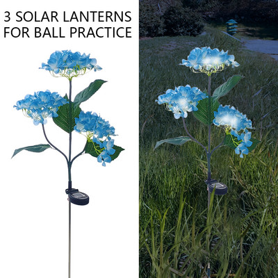 Hortenzia virág napelemes LED-es lámpa kültéri kerti pázsit lámpa vízálló napelemes út lámpák kerti zöldséges udvar tájház dekoráció