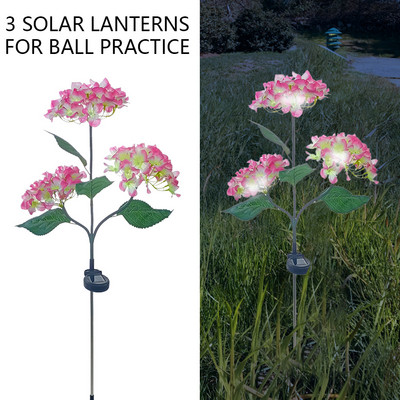 Hortenzia virág napelemes LED-es lámpa kültéri kerti pázsit lámpa vízálló napelemes út lámpák kerti zöldséges udvar tájház dekoráció