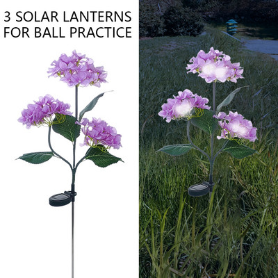 Hortenzia virág napelemes LED-es lámpa kültéri kerti pázsit lámpa vízálló napelemes út lámpák kerti zöldséges udvar tájház dekoráció