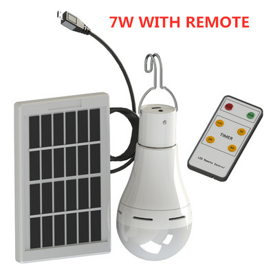 LED napelemes távirányítós lámpa napelemes izzólámpa beltéri vízálló paneles vészhelyzeti műanyag izzó kampós sátor kültéri lámpás