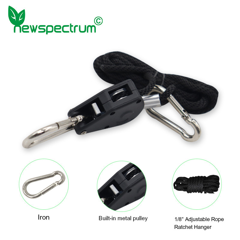 1/8 collas pacelšanas virve, bloķēšanas pakaramais, metāla skriemelis, regulējams štropes sprūdrats 150 lb.