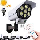 77 LED päikesevalguse liikumisanduri turvakaamera juhtmevaba välivalgusti IP65 veekindel seinalamp koduaia jaoks