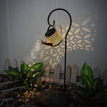 Слънчева LED лейка Осветление Градина Външно Водоустойчиво Пейзаж Осветление за чайник Водоустойчива слънчева лампа за тревни колове