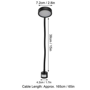 5W LED работна лампа Гъвкава регулируема издръжлива магнитна основа Работна маса 800lm Бяла светлина за индустрията за поддръжка 110-220V