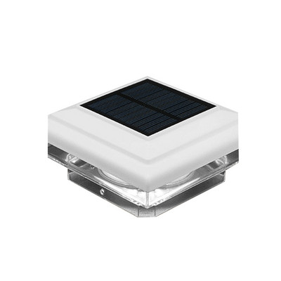 Far cu coloană solară cu LED Lampă pe stâlp cu energie solară. Lampă de perete, impermeabilă, în aer liber, pentru vilă, curte, peisaj, grădină