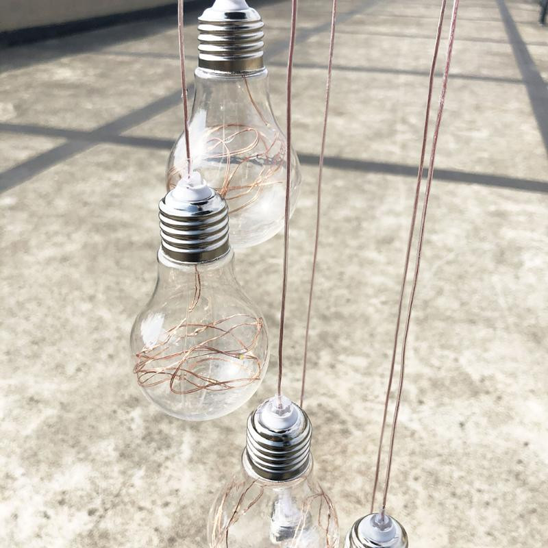 Energiatõhus päikeseenergia värvimuutev LED-pirn Tuulekellad Lastetoa sisustus Aia rippvalgusti jõulukaunistus