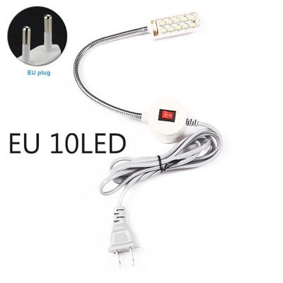 Lumină LED pentru mașină de cusut portabilă 2W 30LED Base de montare magnetică Lampă cu gât de gâscă pentru toate iluminarea mașinii de cusut Priză SUA/UE
