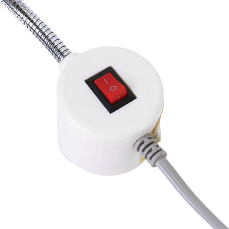 Lumină LED pentru mașină de cusut portabilă 2W 30LED Base de montare magnetică Lampă cu gât de gâscă pentru toate iluminarea mașinii de cusut Priză SUA/UE