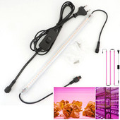 30 cm LED taime lillekasvatuse toru lamp telkkast valgust kasvatav kasvuhoone 220 V hüdrofütolambi komplekt punane roosa köögivili siseruumides kasvatamine