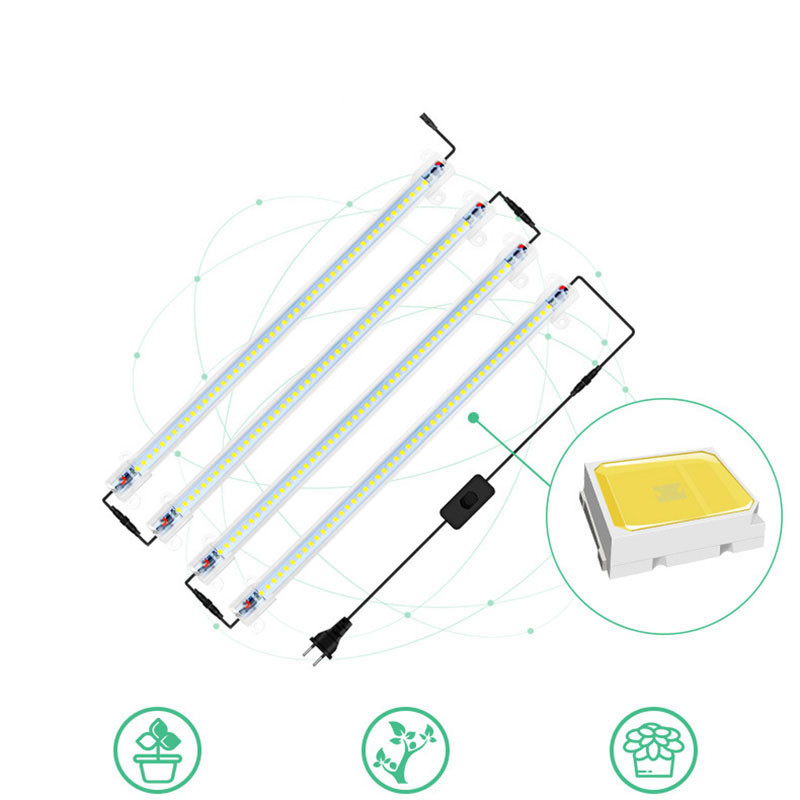 30 cm LED taime lillekasvatuse toru lamp telkkast valgust kasvatav kasvuhoone 220 V hüdrofütolambi komplekt punane roosa köögivili siseruumides kasvatamine