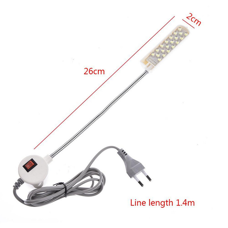 Siuvimo mašina LED Lmap 20 LED darbo lemputės Energiją taupančios lempos su magnetais Pramoniniai žibintai Siuvimo mašinos šviestuvas