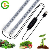 Lampă Phyto USB cu spectru complet de 10W 15W LED cu 3 moduri de culoare și funcție de sincronizare pentru cort de creștere în interior Lumină de creștere a plantelor