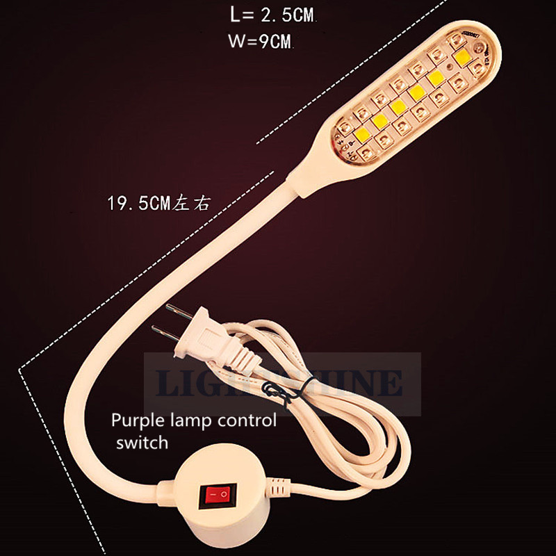 Dupla színű lámpa piros vonal kék vonal fluoreszkáló vonal láthatatlan vonalú cipőgép speciális varrótömlő gép lila lámpa 230v