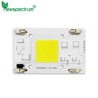 Ilma keevitusklemmita kohandatud võimsus AC110V 80W täisspektriga COB LED kasvukiip kasvuhoone kasvu lille seemikute taimevalgustile