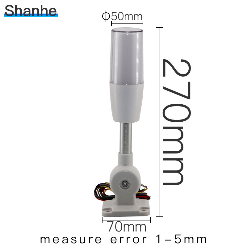 1 στρώμα Τρίχρωμη Πτυσσόμενη προειδοποιητική λυχνία Led 24V Συναγερμός Led Signal Tower Φως προσοχής για μηχανές CNC Ένδειξη σφάλματος Φως ασφαλείας