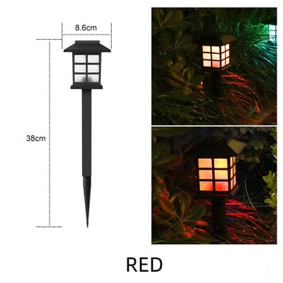 2 buc. Lumină solară cu LED-uri pentru gazon, în aer liber, rezistentă la ploaie, lumină pentru casă mică, lumină solară mini, lumină pentru palat mic, lumină pentru grădină