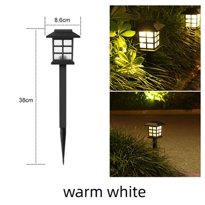 2 buc. Lumină solară cu LED-uri pentru gazon, în aer liber, rezistentă la ploaie, lumină pentru casă mică, lumină solară mini, lumină pentru palat mic, lumină pentru grădină