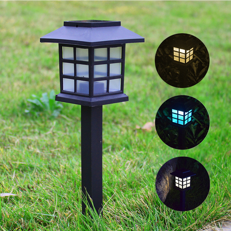 2 buc. Lumină solară cu LED-uri pentru gazon, în aer liber, rezistentă la ploaie, lumină pentru casă mică, lumină solară mini, lumină pentru palat mic, lumină pentru grădină