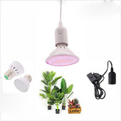 Lampă de creștere cu LED alb negru cu spectru complet 6W 15W 20W 26W Lumină pentru plante de interior E27 Lampă de creștere reglabilă suspendată
