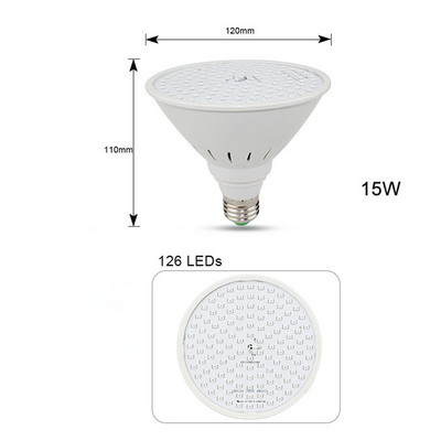 Lampă de creștere cu LED alb negru cu spectru complet 6W 15W 20W 26W Lumină pentru plante de interior E27 Lampă de creștere reglabilă suspendată