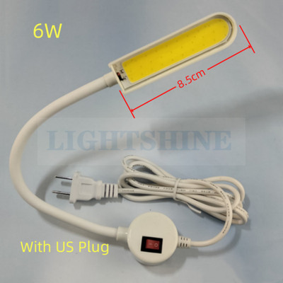 Specialus apšvietimas siuvimo mašinai Tvirtas magnetinis pagrindas Led Cob Akių apsauga Energiją taupanti darbinė lemputė 3W 6W 220VAC