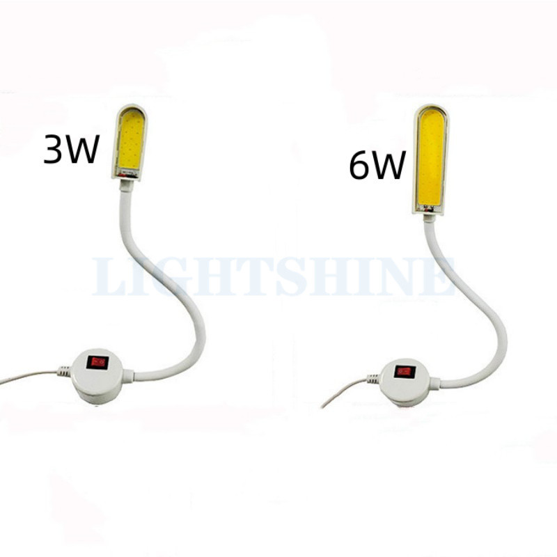 Specialus apšvietimas siuvimo mašinai Tvirtas magnetinis pagrindas Led Cob Akių apsauga Energiją taupanti darbinė lemputė 3W 6W 220VAC