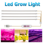 30/50 cm-es beltéri szabályozható LED Grow Light fitolámpa időzítő nagy teljesítményű hidroponikus készletekkel Teljes spektrumú lámpa beltéri termesztéshez