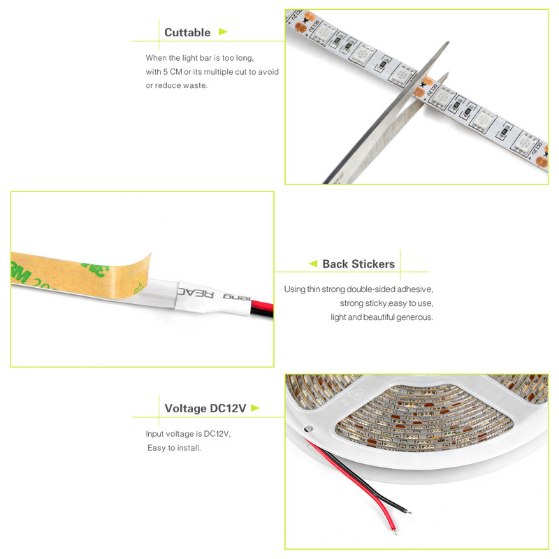 5M vízálló LED fitolámpák szalag teljes spektrumú LED növekedési lámpa szalag beltéri fito lámpa virágokhoz zöldség magvak palánta lámpa