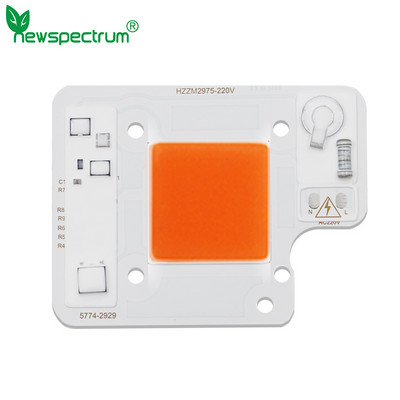 50W LED COB Chip 110V 220V világító méretű 29X29mm nagy fényerejű teljes spektrum kültéri beltéri növénycsemeték hidroponizáláshoz