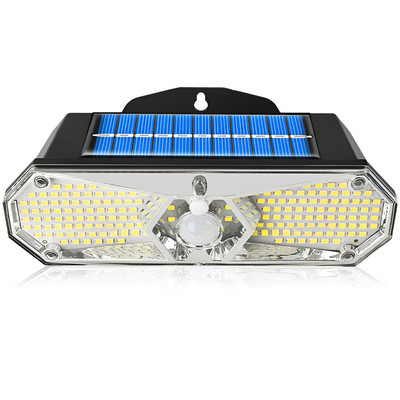 LED-es napelemes kültéri PIR mozgásérzékelő vízálló napfény újrafelhasználható fényes kerti otthoni világítás Soalr utcai lámpa