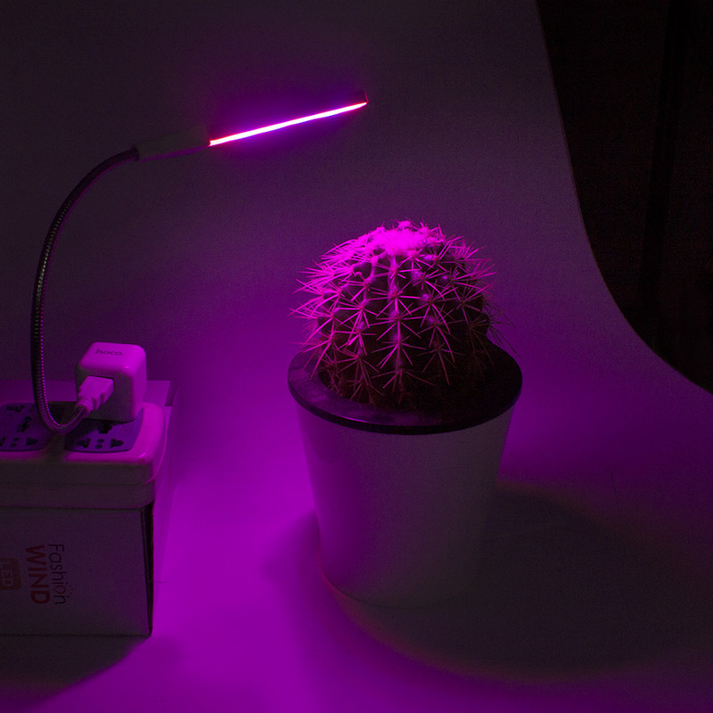 Led USB Plant Grow Light Strip Lights Teljes spektrumú fitolámpa Piros Kék UV Növények palántákhoz Virágos Zöldség zamatos