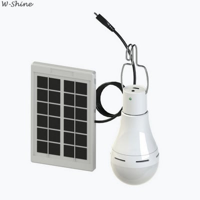 Lampă portabilă cu energie de 7W/9W Bec solar Lampă de grădină în aer liber Telecomanda cu energie solară Lumină de exterior Lumină cu panou solar