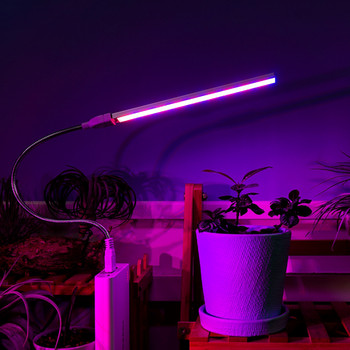 DC 5V USB LED светлина за отглеждане на домашни растения Пълен спектър 3W/5W всепосочна огъваща се за осветление за растеж на саксийни цветя Светлина за растения