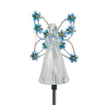 Lumină solară cu LED-uri înger, în aer liber, impermeabilă, pentru curtea, pentru decorarea gazonului. Lumină pentru grădină