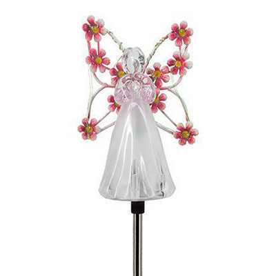 Lumină solară cu LED-uri înger, în aer liber, impermeabilă, pentru curtea, pentru decorarea gazonului. Lumină pentru grădină