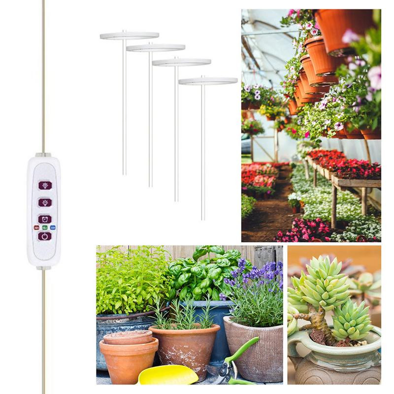 Augu audzēšanas gredzenu lampa iekštelpu pilna spektra gredzens LED augu augšanas gaisma 3 krāsu spektra augu augšanas gaismas gredzens iekštelpu augiem