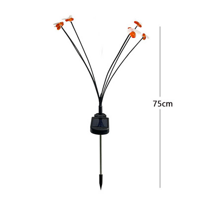 Saulės LED šviesa Lauko sodo apdaila Kraštovaizdžio šviestuvai Fejerverkai Bičių lempa Vejos kiemas Kiemas Kaimo namas Terasa Balkono Dekoras