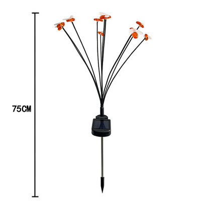 Saulės LED šviesa Lauko sodo apdaila Kraštovaizdžio šviestuvai Fejerverkai Bičių lempa Vejos kiemas Kiemas Kaimo namas Terasa Balkono Dekoras